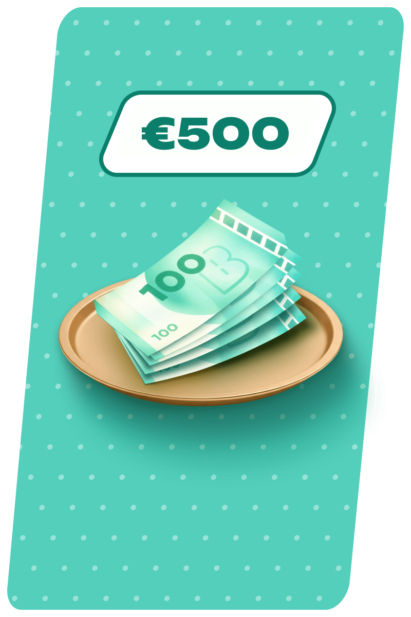 Mache eine Einzahlung von 500&nbsp;€
