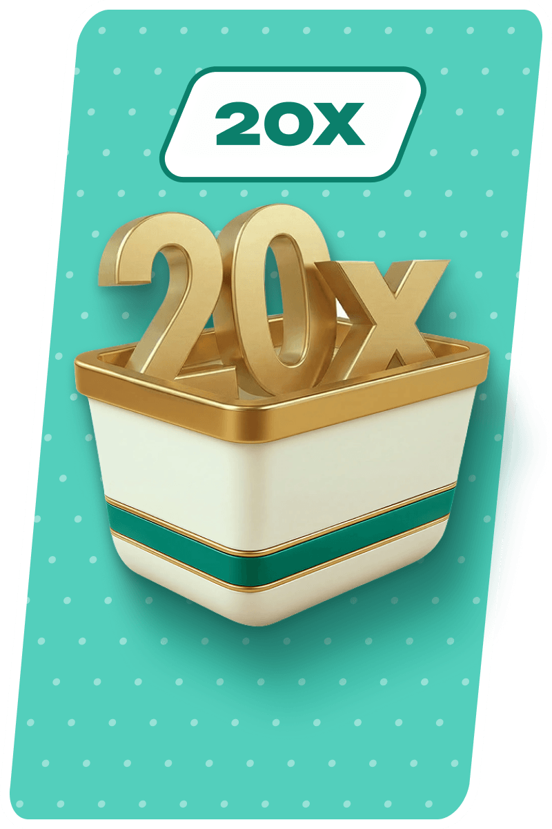 Tätige 20 Einkäufe