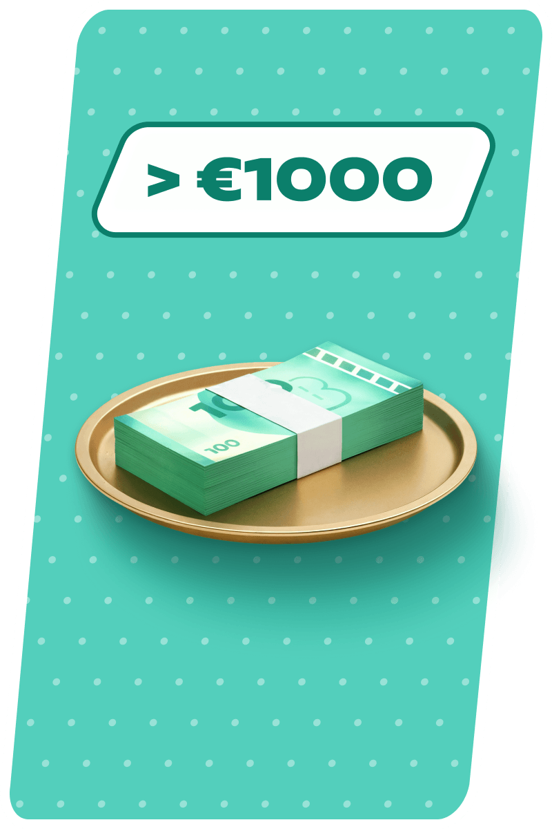 Mache Einzahlungen über 1.000&nbsp;€