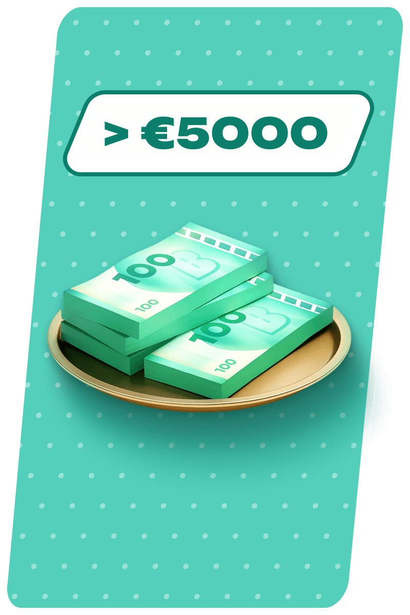 Mache Einzahlungen über 5.000&nbsp;€